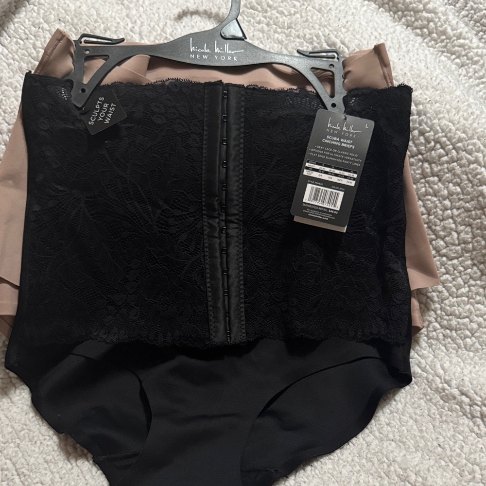 Nicole Miller Black Lace Bandeau